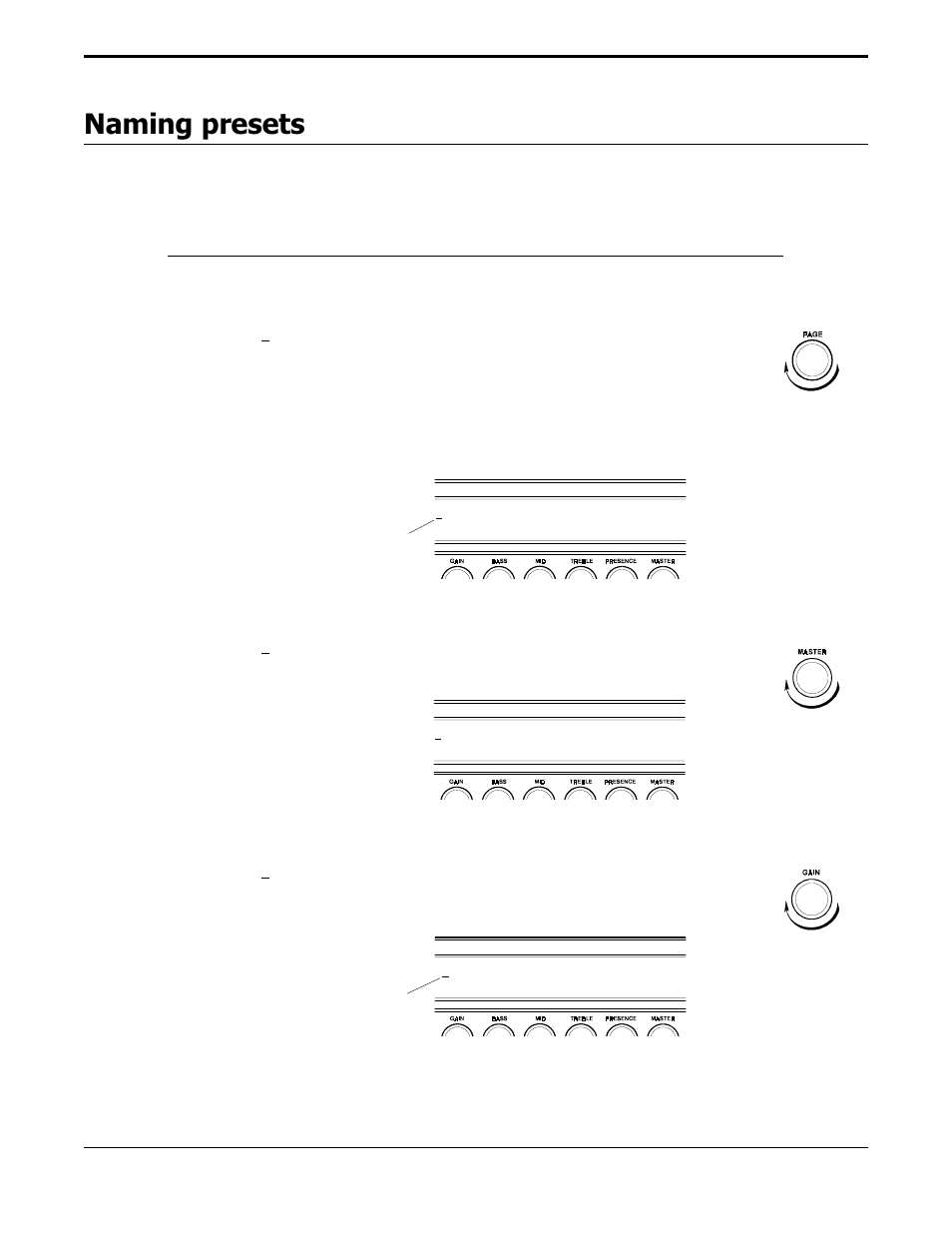 Naming presets | Rocktron Prophesy II User Manual | Page 68 / 96