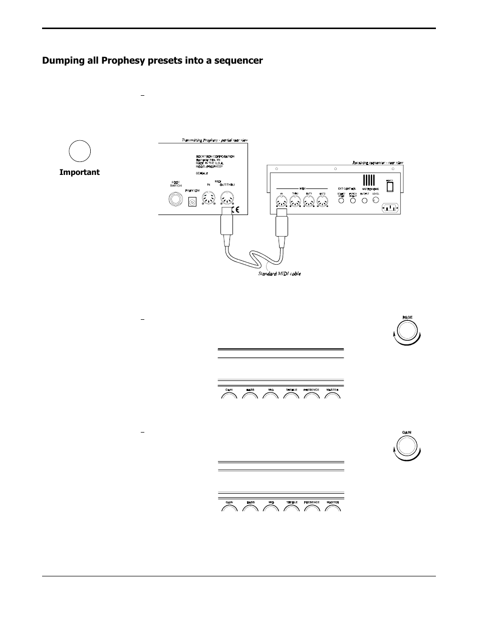 Dumping all prophesy presets into a sequencer | Rocktron Prophesy II User Manual | Page 88 / 96