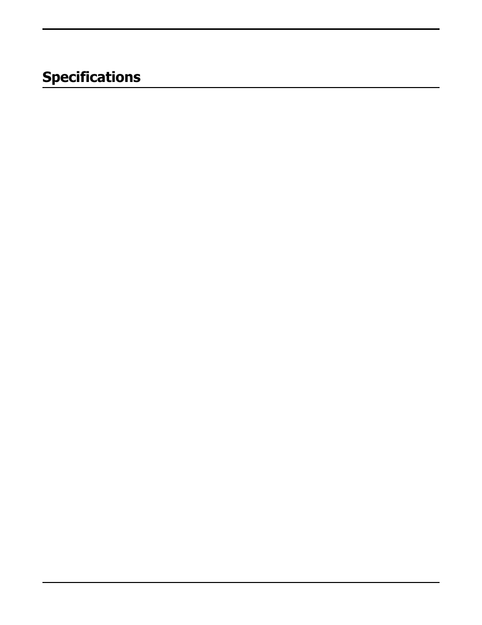 Specifications | Rocktron Prophesy II User Manual | Page 96 / 96