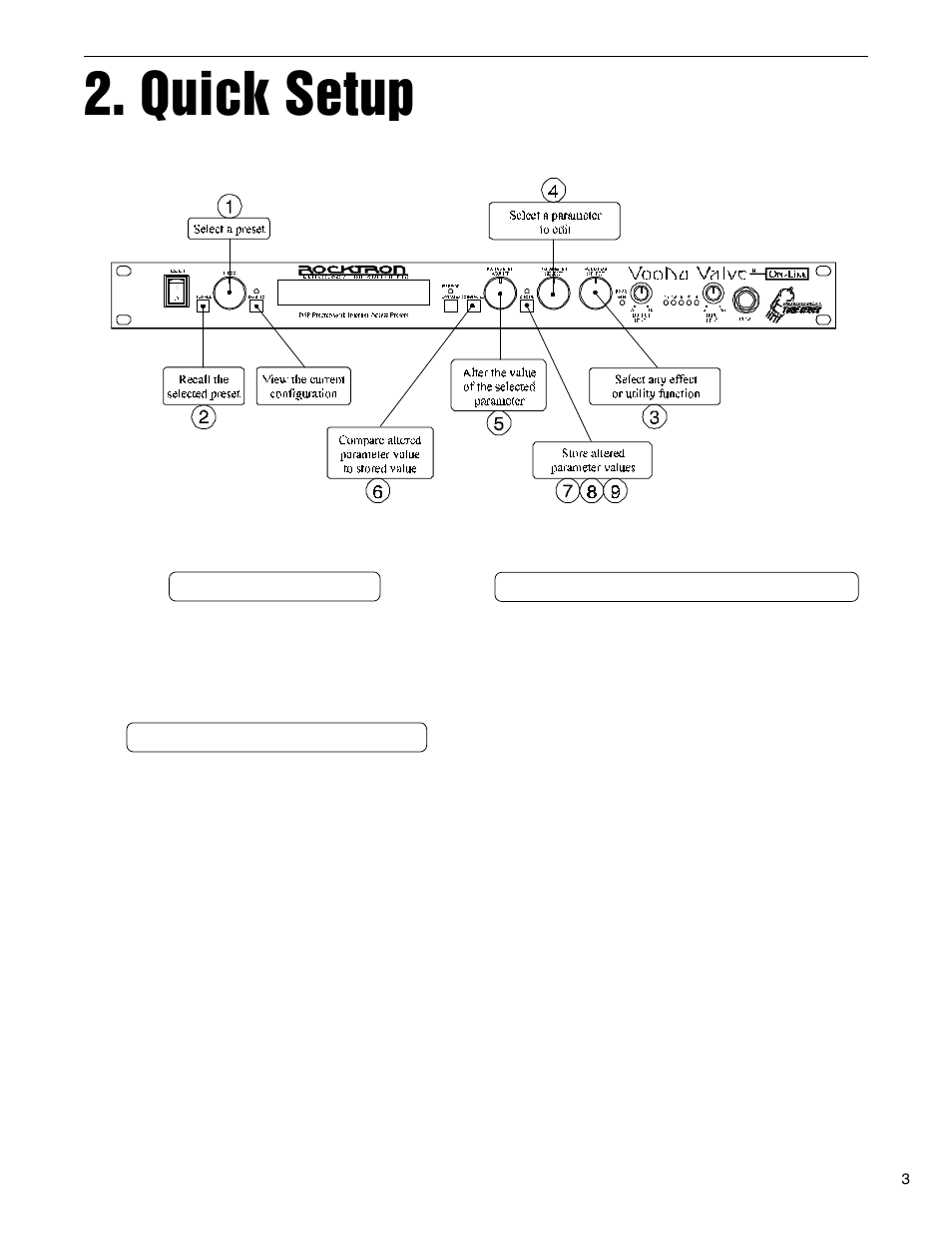 Quick setup | Rocktron VooDu Valve User Manual | Page 6 / 105