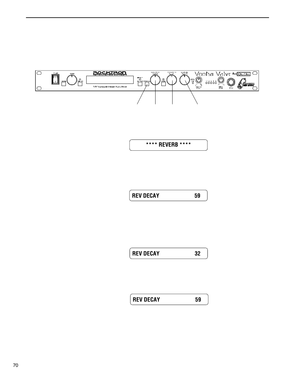 Changing preset parameters | Rocktron VooDu Valve User Manual | Page 72 / 105