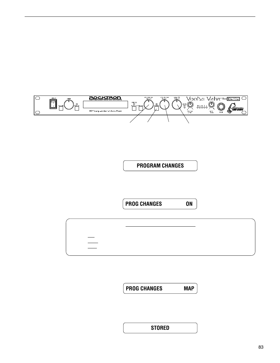 Program changes | Rocktron VooDu Valve User Manual | Page 85 / 105
