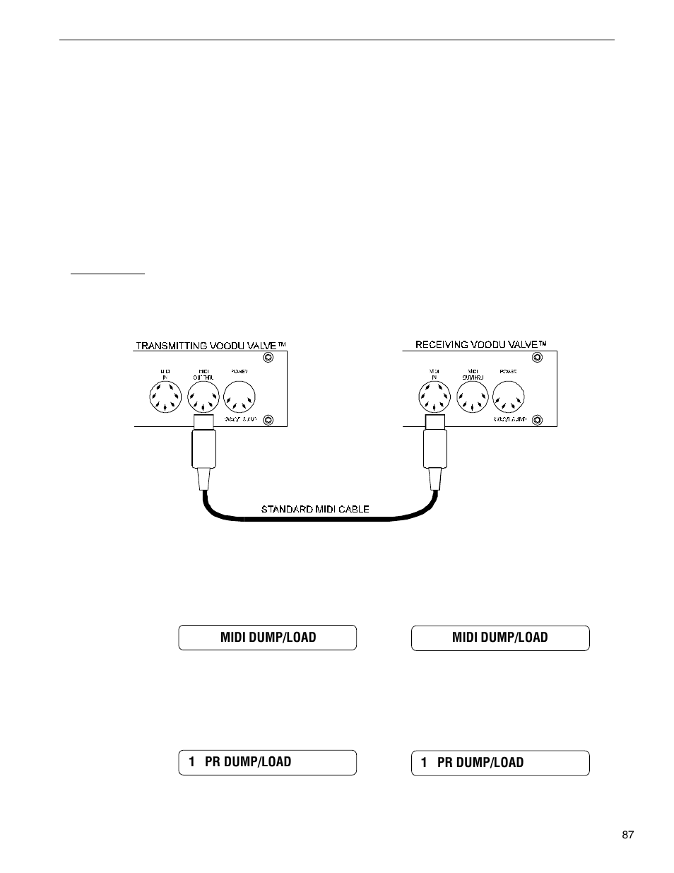 Midi dump/load | Rocktron VooDu Valve User Manual | Page 89 / 105