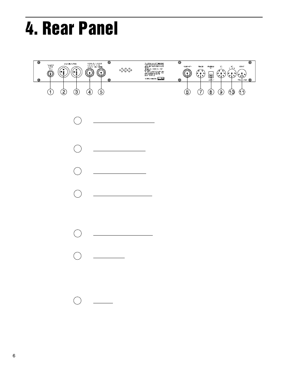 Rear panel | Rocktron VooDu Valve User Manual | Page 9 / 105