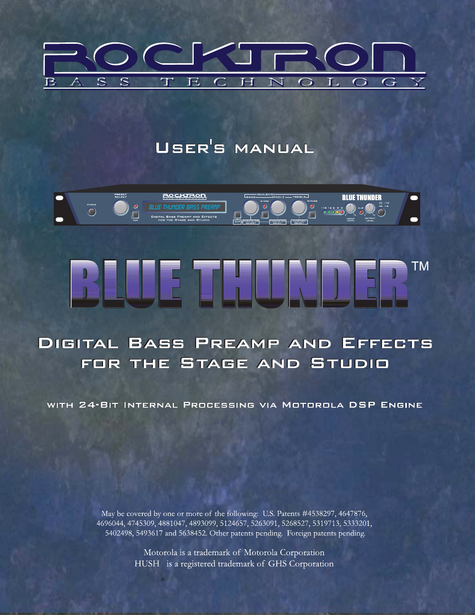 Rocktron Blue Thunder User Manual | 64 pages