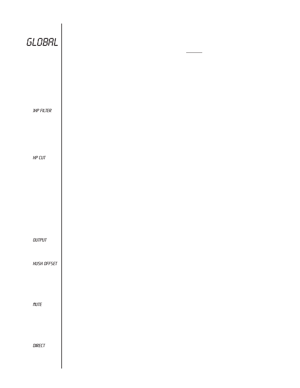 Global, Function | Rocktron Blue Thunder User Manual | Page 17 / 64