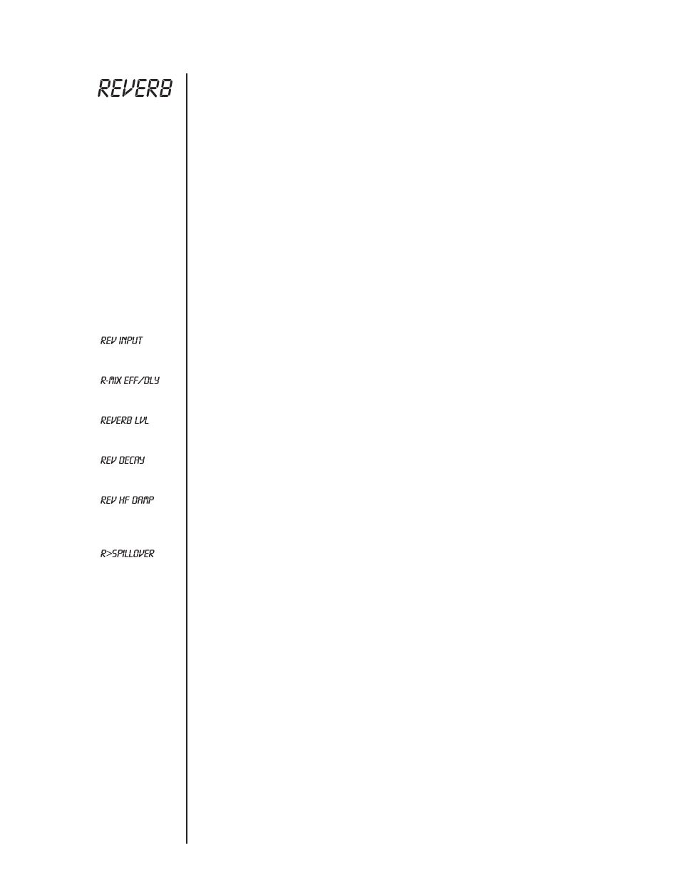 Reverb, Function | Rocktron Blue Thunder User Manual | Page 25 / 64
