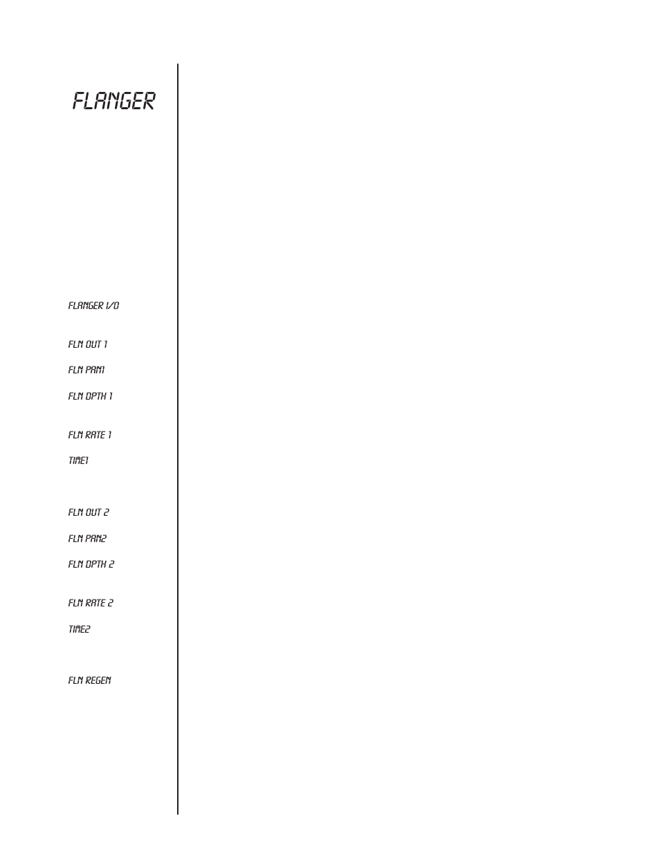 Flanger, Function | Rocktron Blue Thunder User Manual | Page 28 / 64