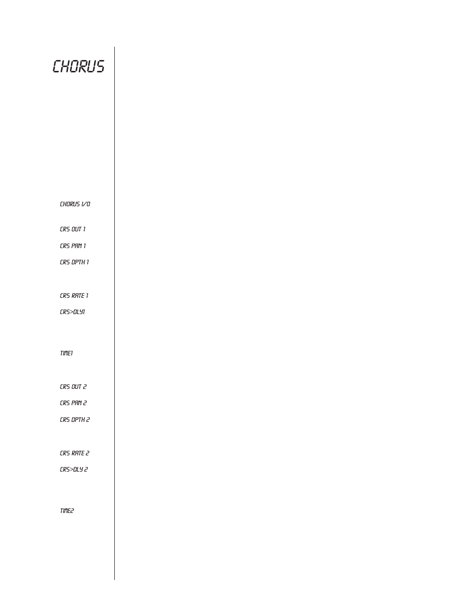 Chorus, Function | Rocktron Blue Thunder User Manual | Page 29 / 64