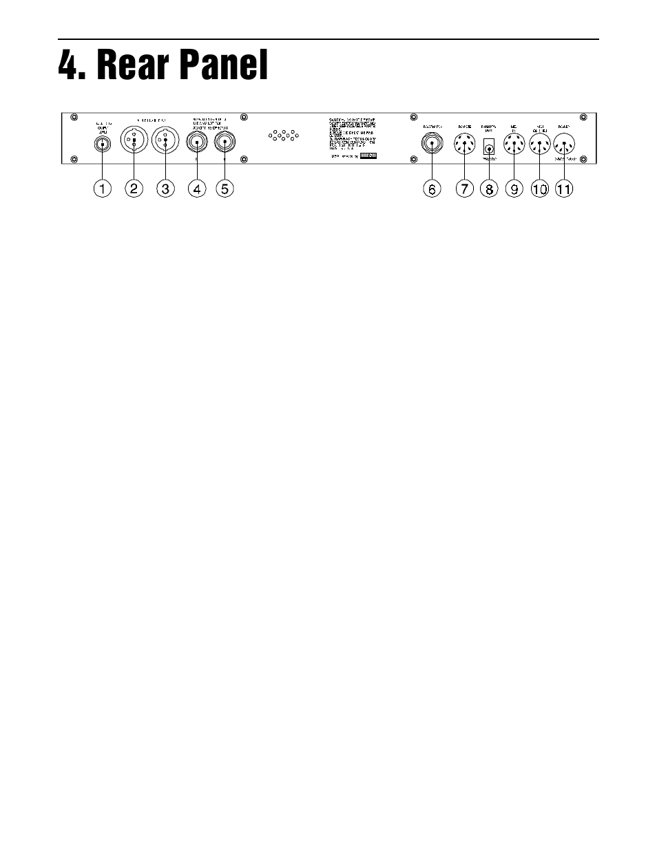 Rear panel | Rocktron Chameleon On-Line User Manual | Page 9 / 103