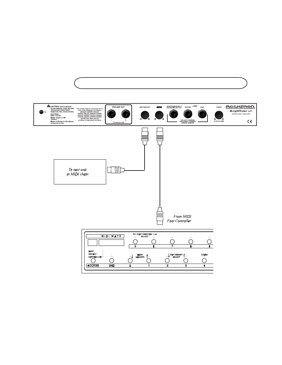 Connections, continued | Rocktron RepliTone MP User Manual | Page 21 / 28