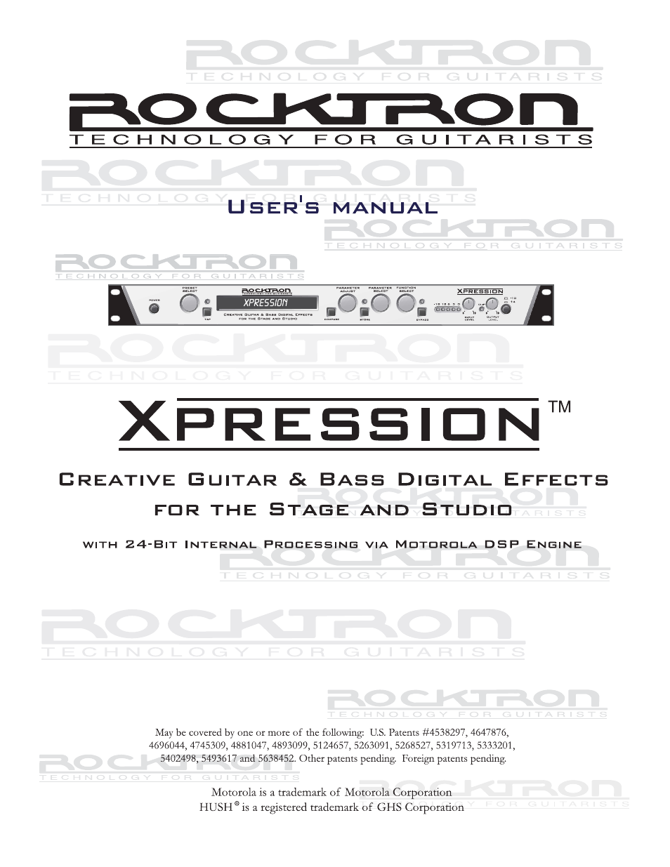 Rocktron Xpression User Manual | 76 pages