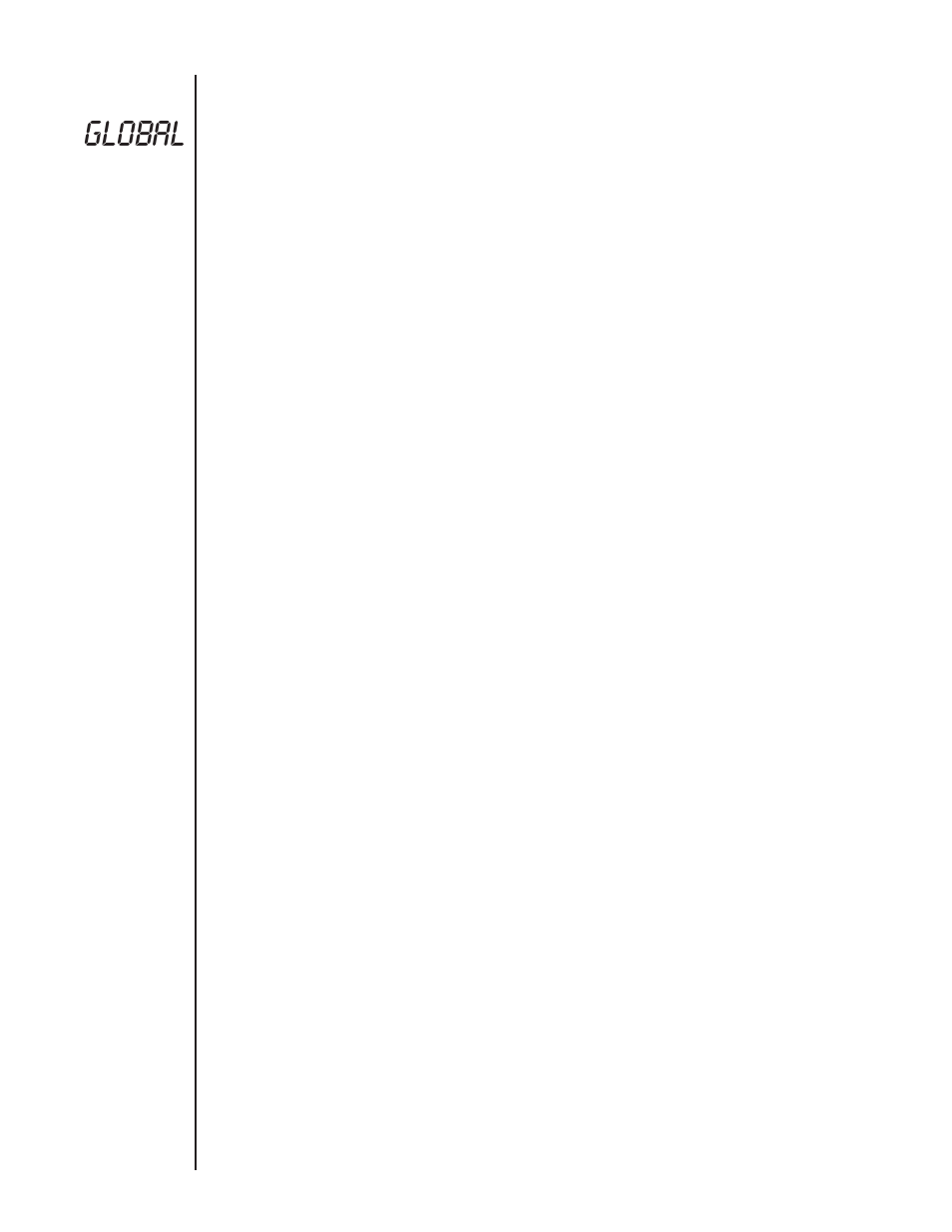 Global, Function | Rocktron Xpression User Manual | Page 23 / 76