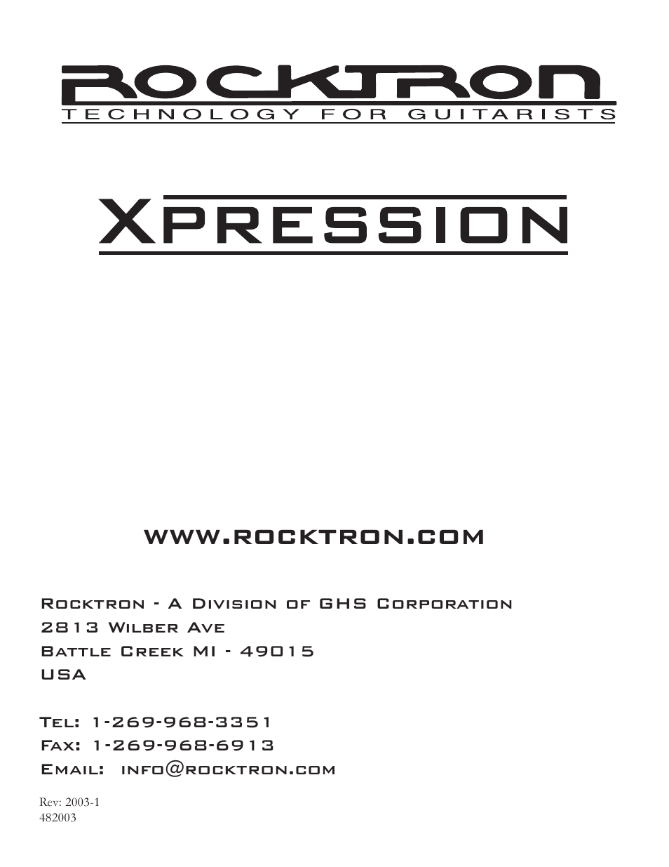 Rocktron Xpression User Manual | Page 76 / 76