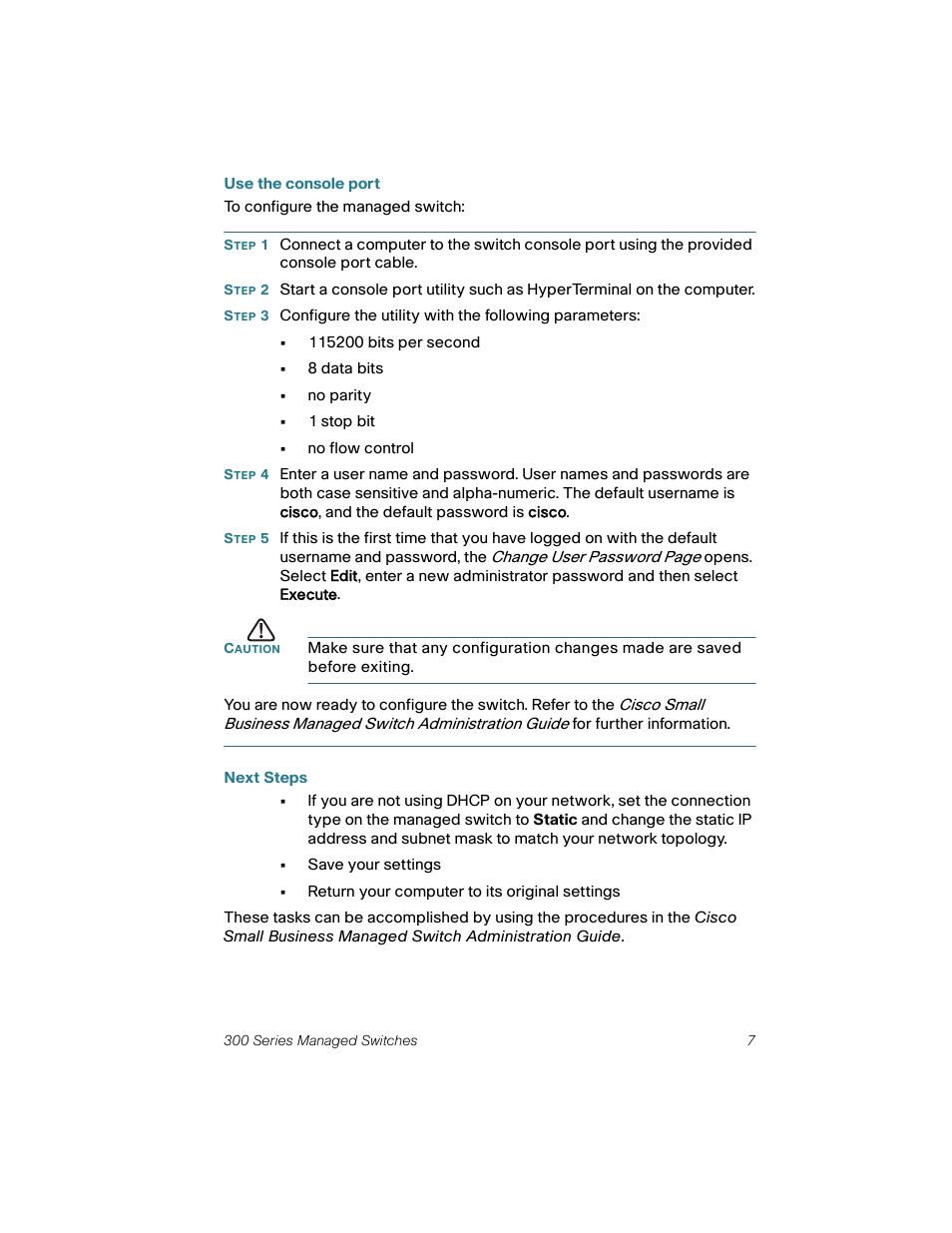 Cisco 300 User Manual | Page 7 / 16