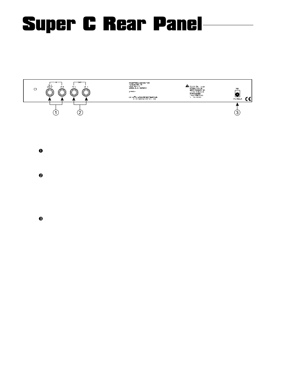 Super c rear panel | Rocktron HUSH Super C User Manual | Page 7 / 13