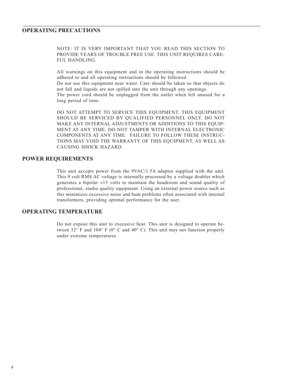 Rocktron HUSH Pro User Manual | Page 4 / 20