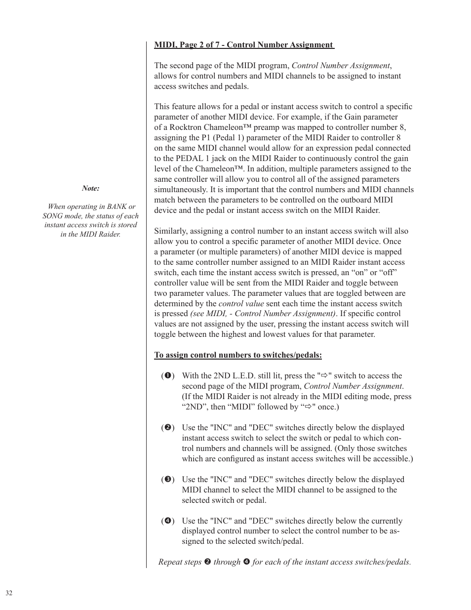 Rocktron MIDI Raider User Manual | Page 35 / 80