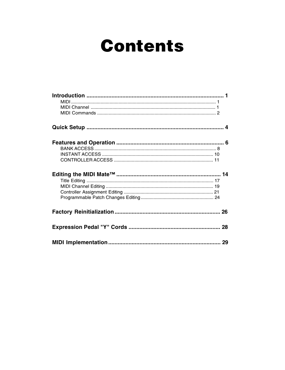 Rocktron MIDI Mate User Manual | Page 3 / 32