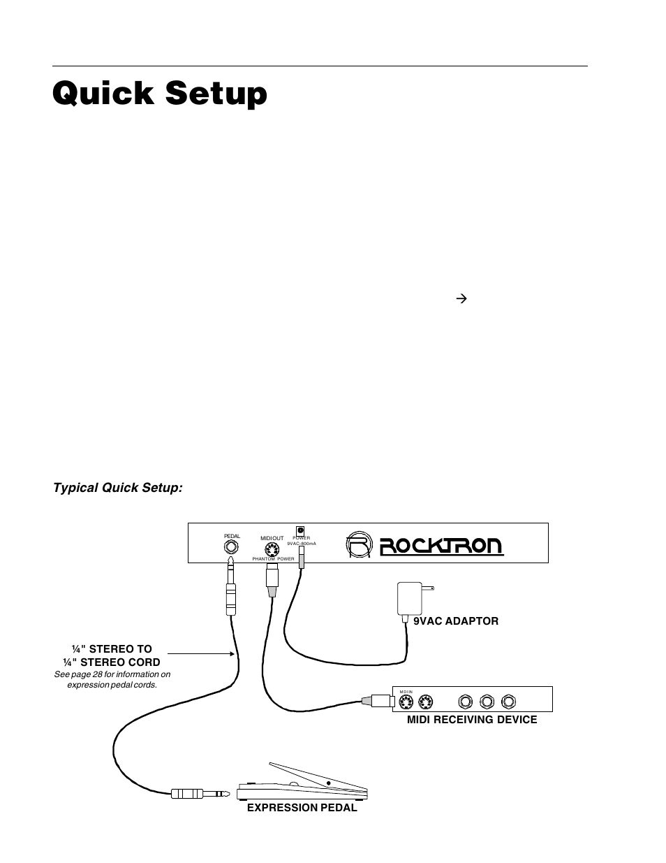 Quick setup | Rocktron MIDI Mate User Manual | Page 7 / 32