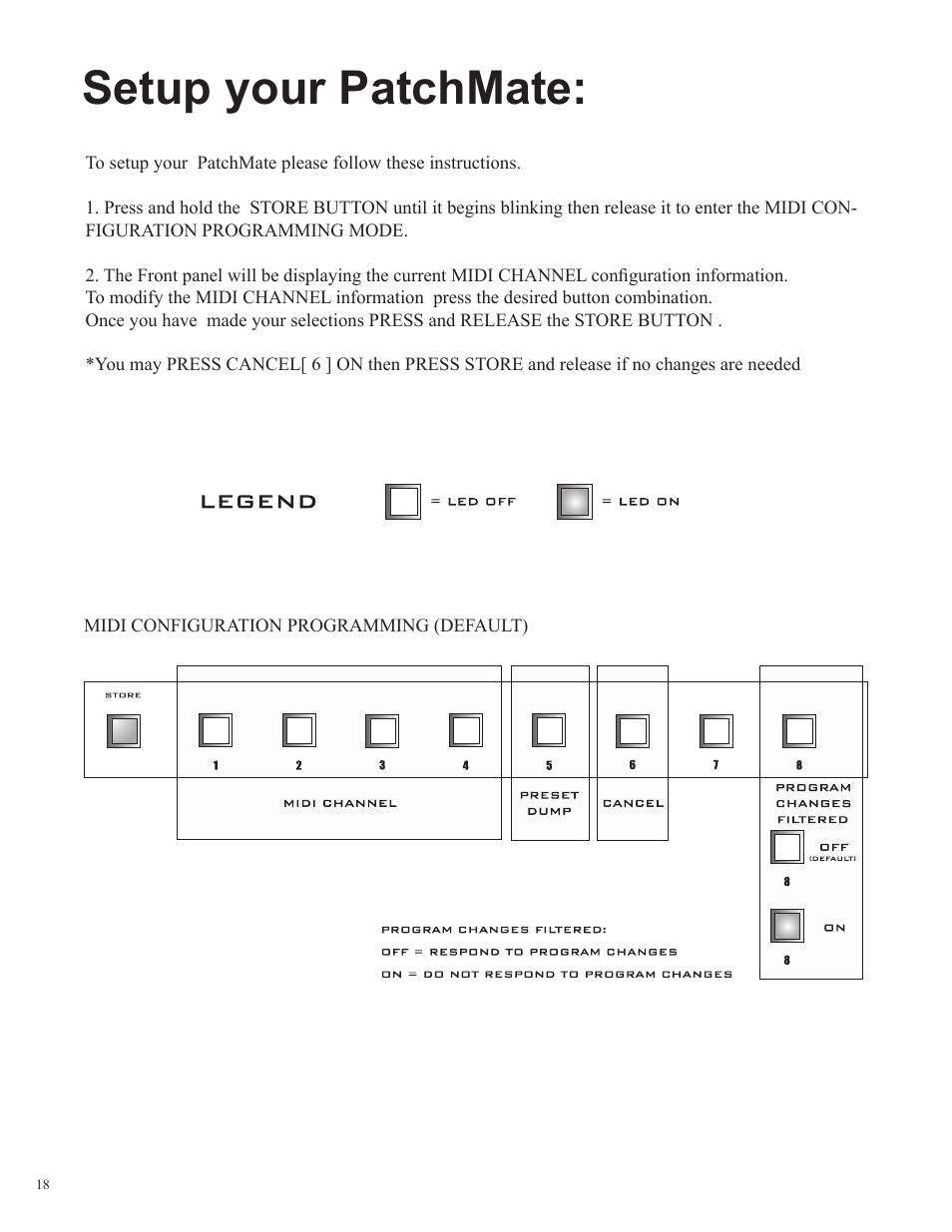 Setup your patchmate | Rocktron Patchmate Loop 8 User Manual | Page 18 / 28