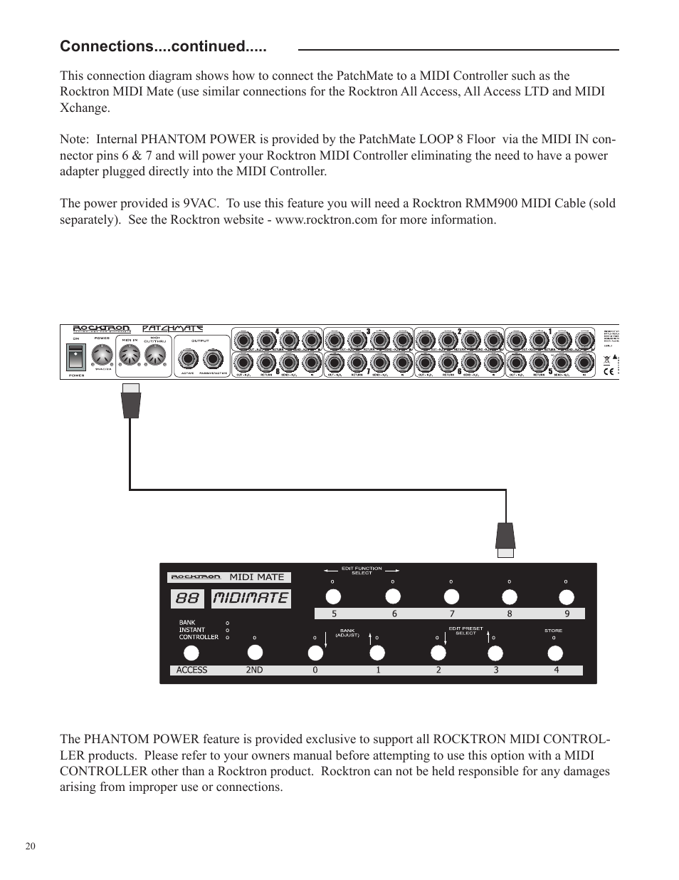 Rocktron Patchmate Loop 8 Floor User Manual | Page 20 / 32