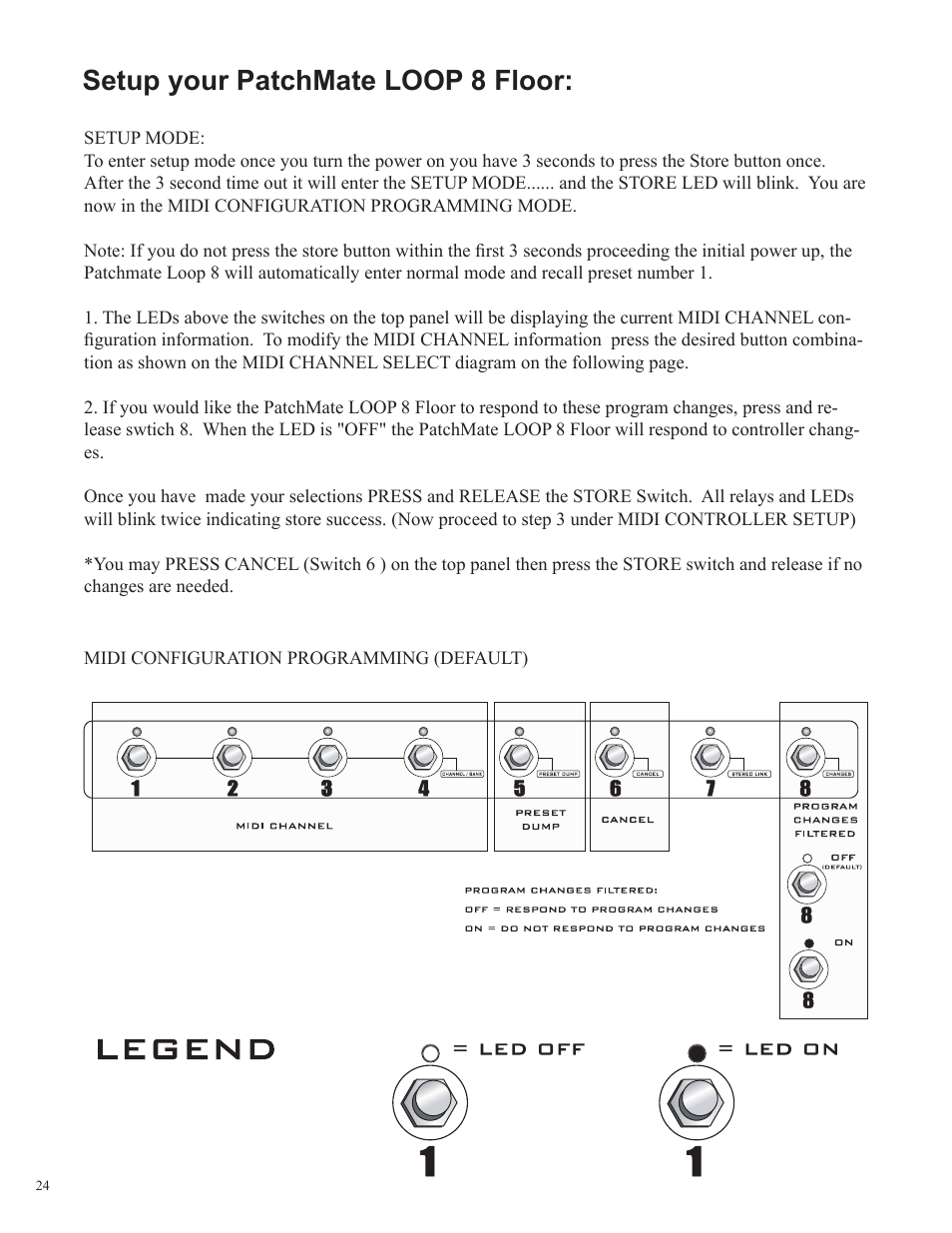 Setup your patchmate loop 8 floor | Rocktron Patchmate Loop 8 Floor User Manual | Page 24 / 32