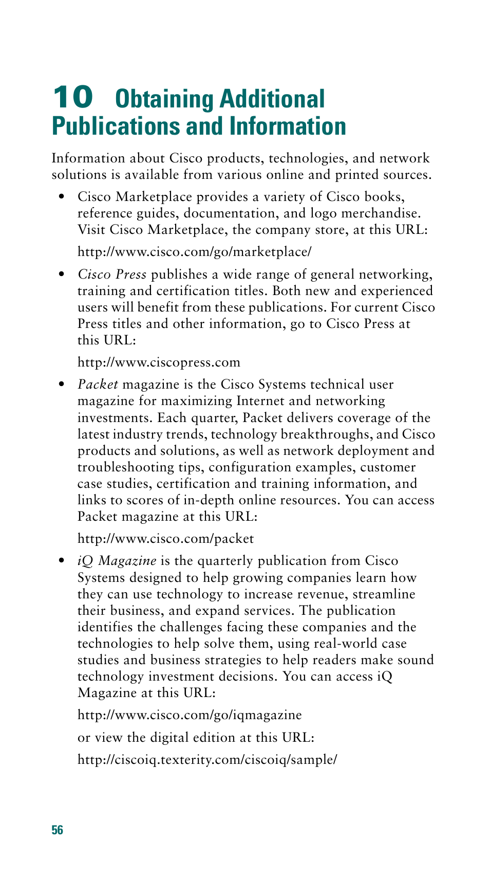 Obtaining additional publications and information | Cisco 500 Series User Manual | Page 56 / 58