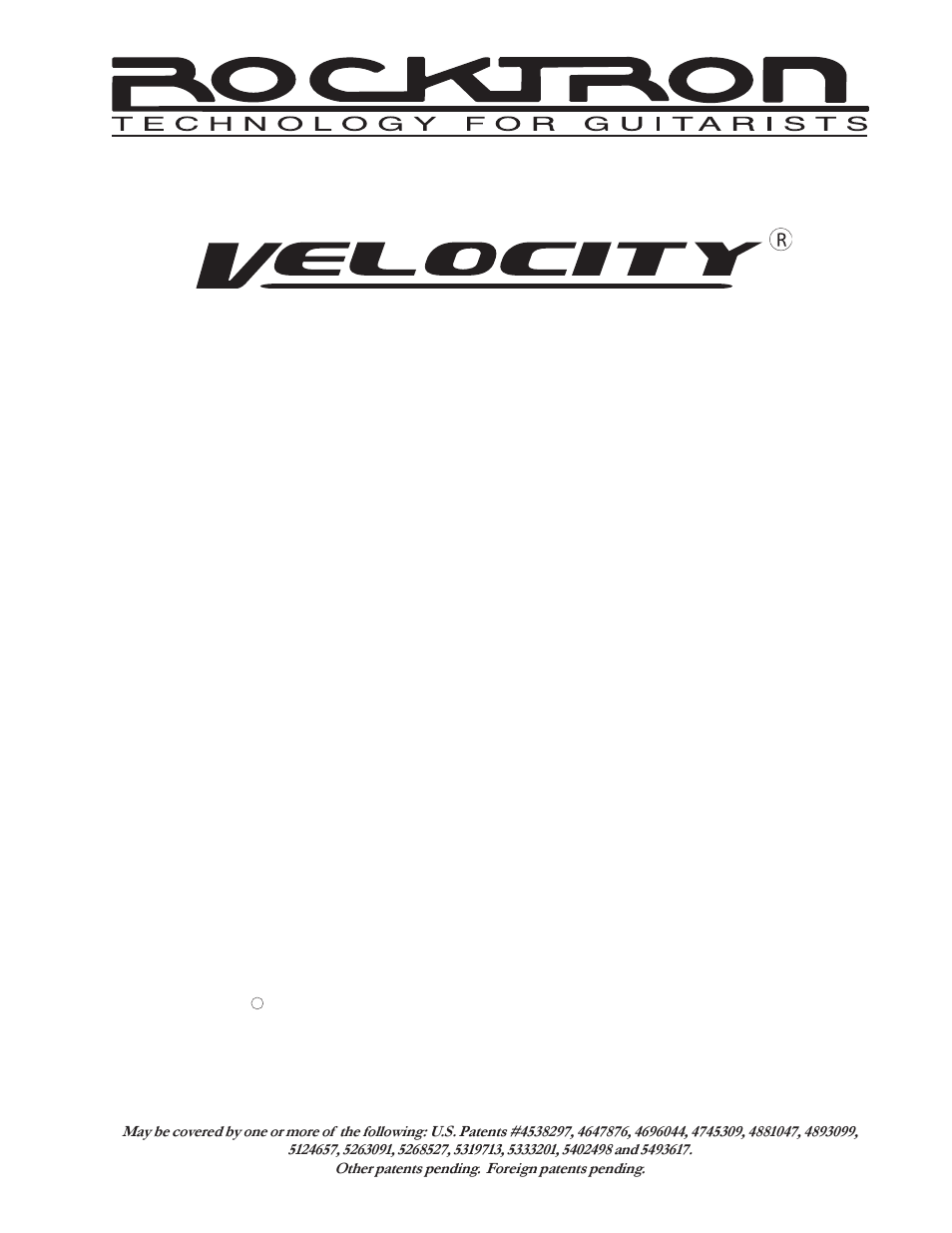 Rocktron V50D User Manual | 9 pages