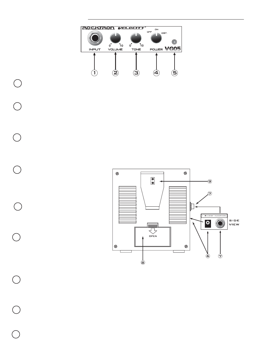 Descriptions | Rocktron VG05 User Manual | Page 4 / 4