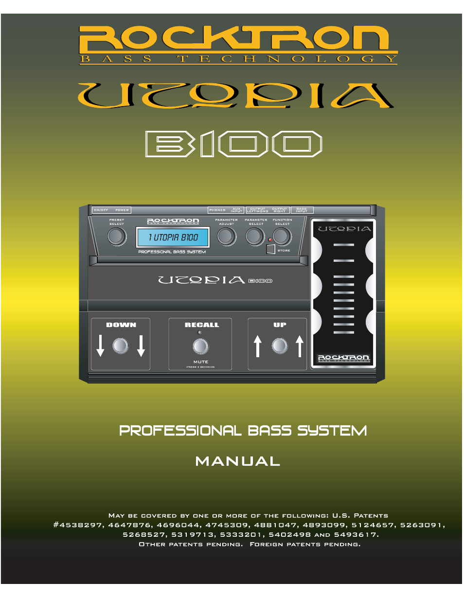 Rocktron Utopia B100 User Manual | 72 pages