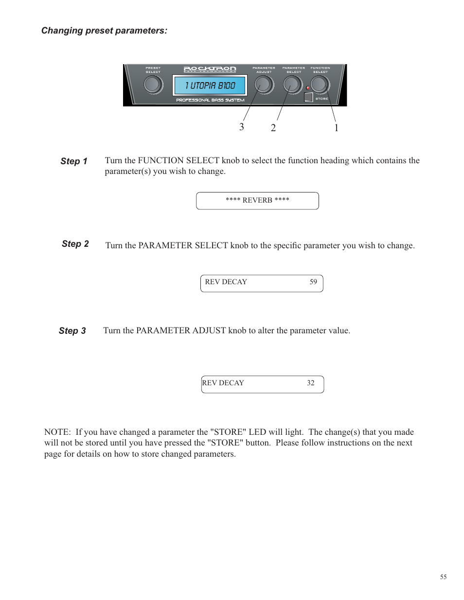 Rocktron Utopia B100 User Manual | Page 55 / 72