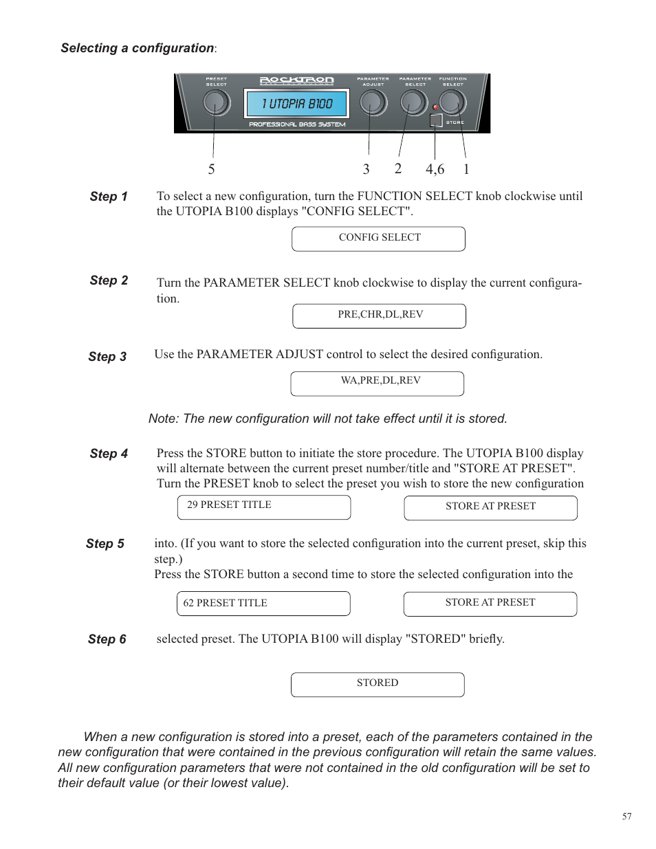 Rocktron Utopia B100 User Manual | Page 57 / 72