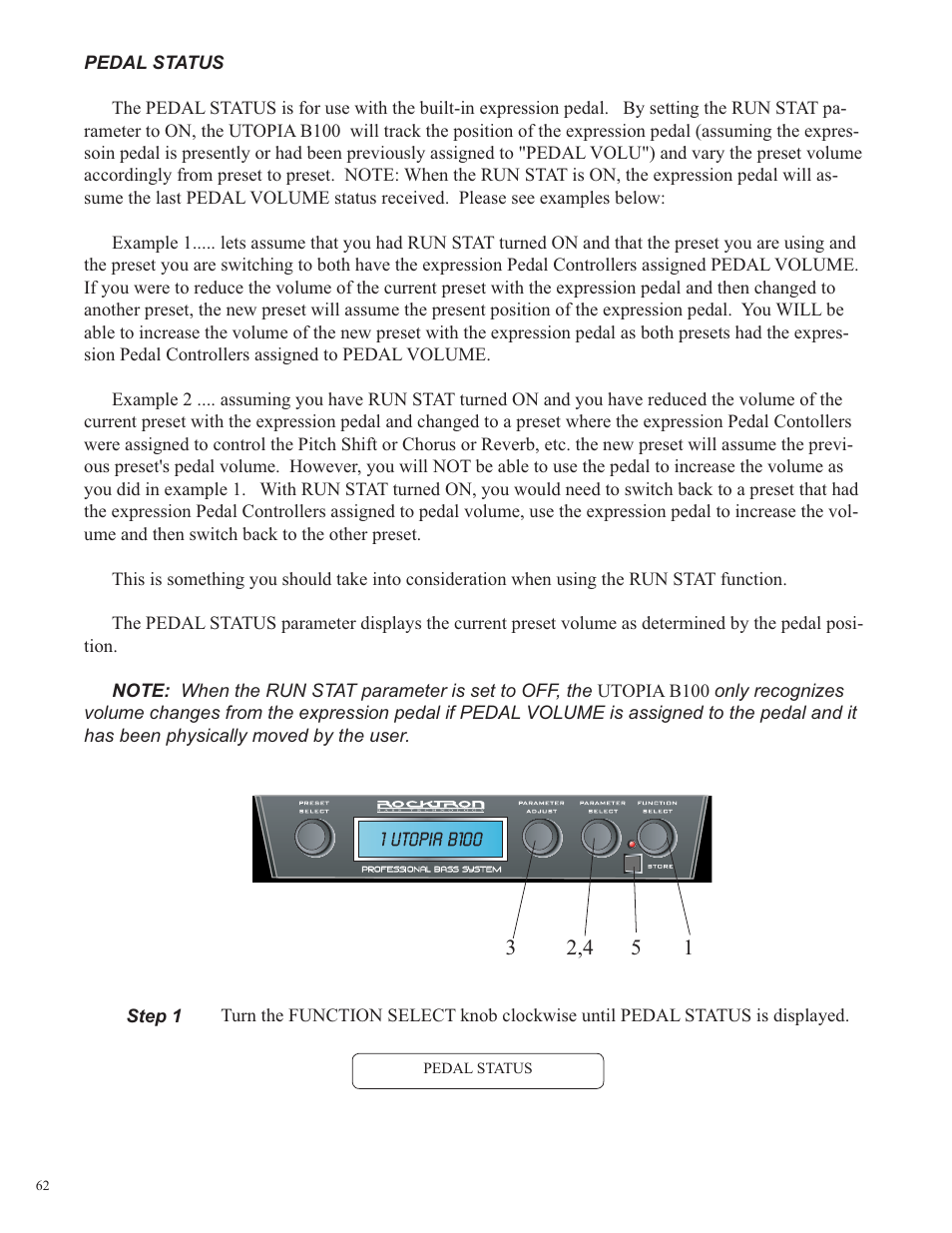 Rocktron Utopia B100 User Manual | Page 62 / 72