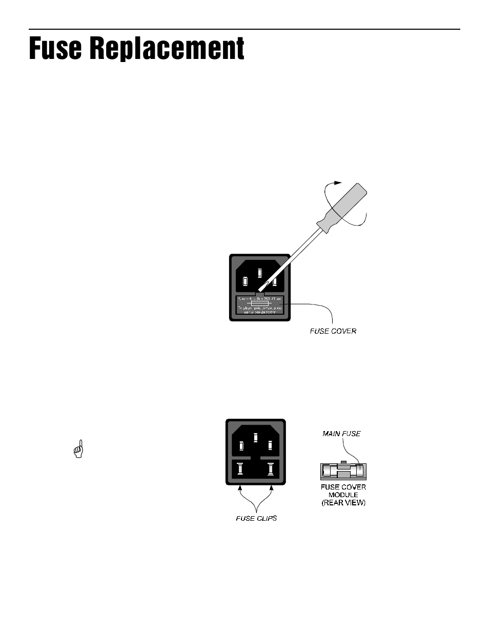 Fuse replacement | Rocktron Velocity 100 User Manual | Page 9 / 10