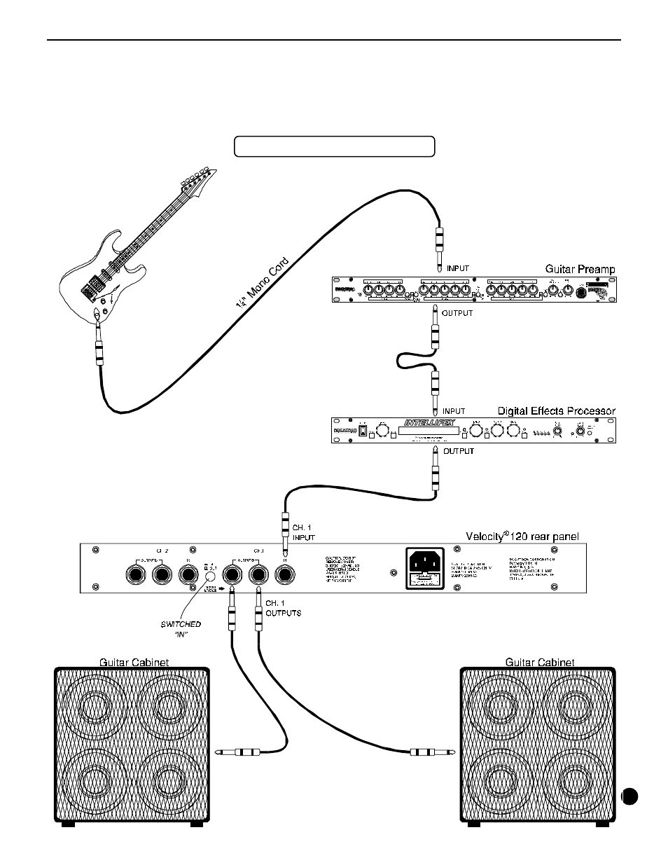 Mono bridged applications | Rocktron Velocity 120 User Manual | Page 8 / 12