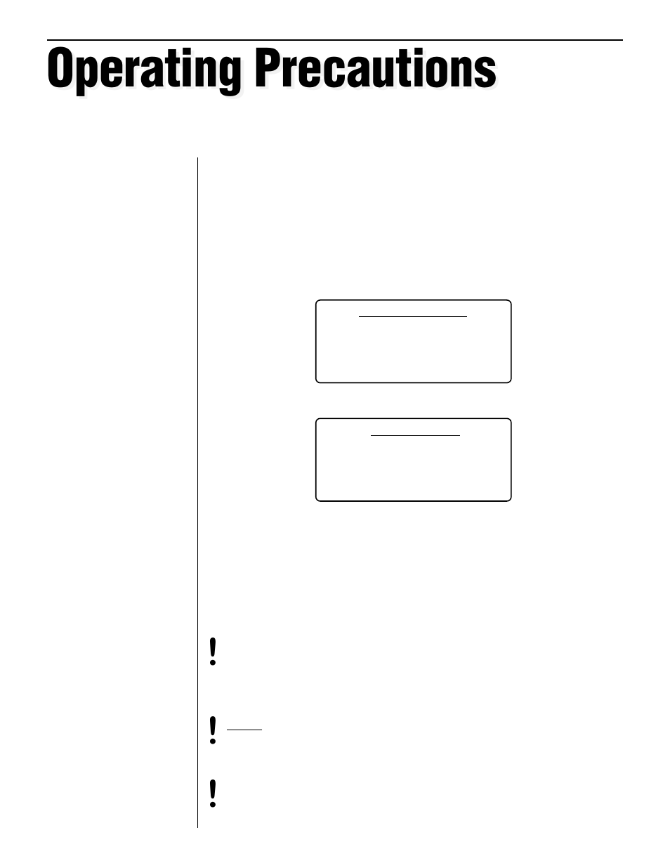 Operating precautions, Power output/speaker load | Rocktron Velocity 250 User Manual | Page 10 / 13