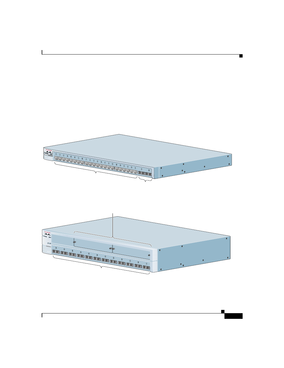 Front-panel description, 100base-fx ports expansion slots | Cisco 2900 SERIES XL User Manual | Page 25 / 138