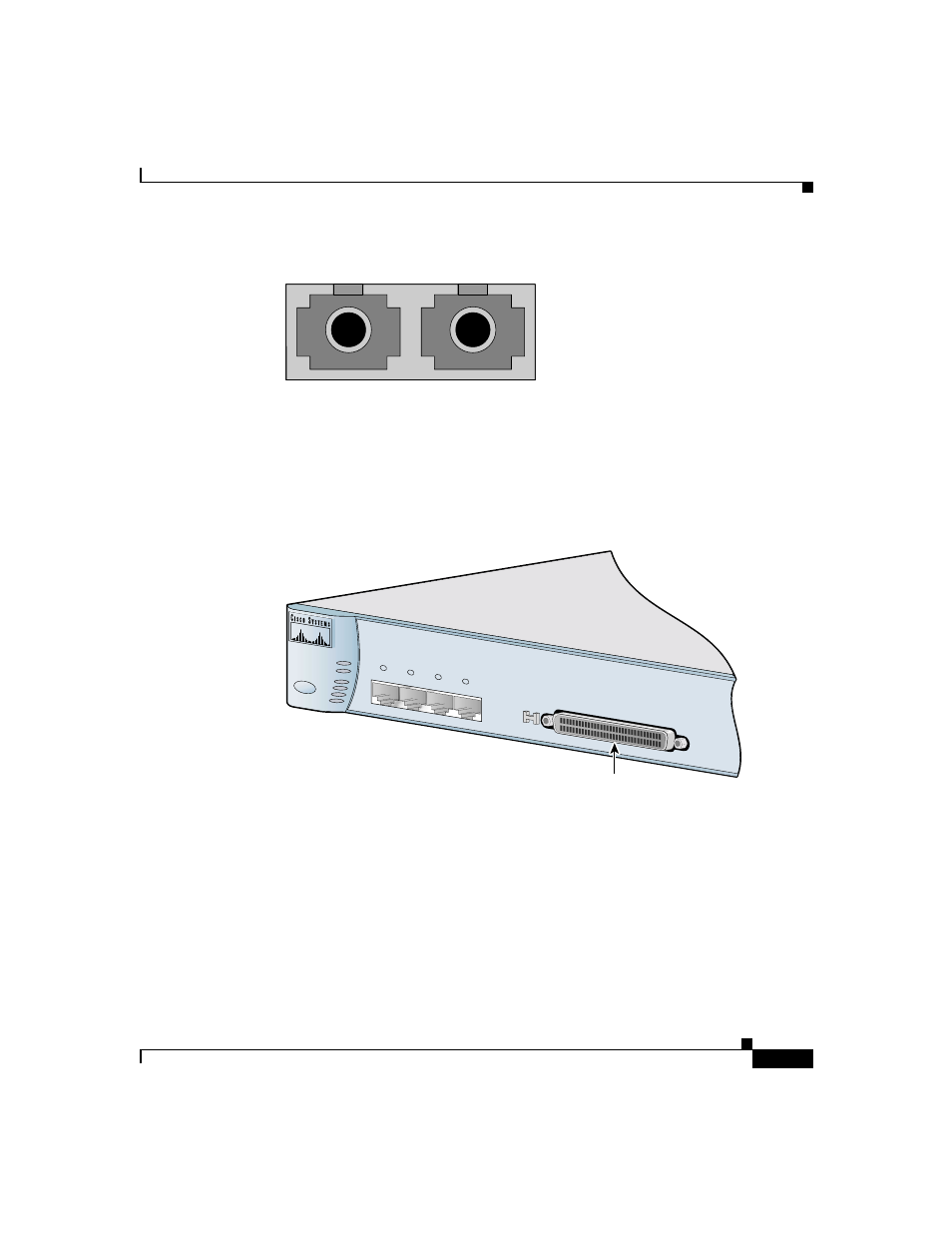 Lre ports, Console port, Figure b-2 | Cisco 2900 SERIES XL User Manual | Page 91 / 138