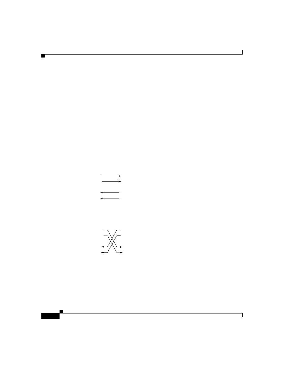 Cable and adapter specifications, Crossover and straight-through cable pinouts, Cable and adapter | Figure b-4, Figure b-5 | Cisco 2900 SERIES XL User Manual | Page 92 / 138