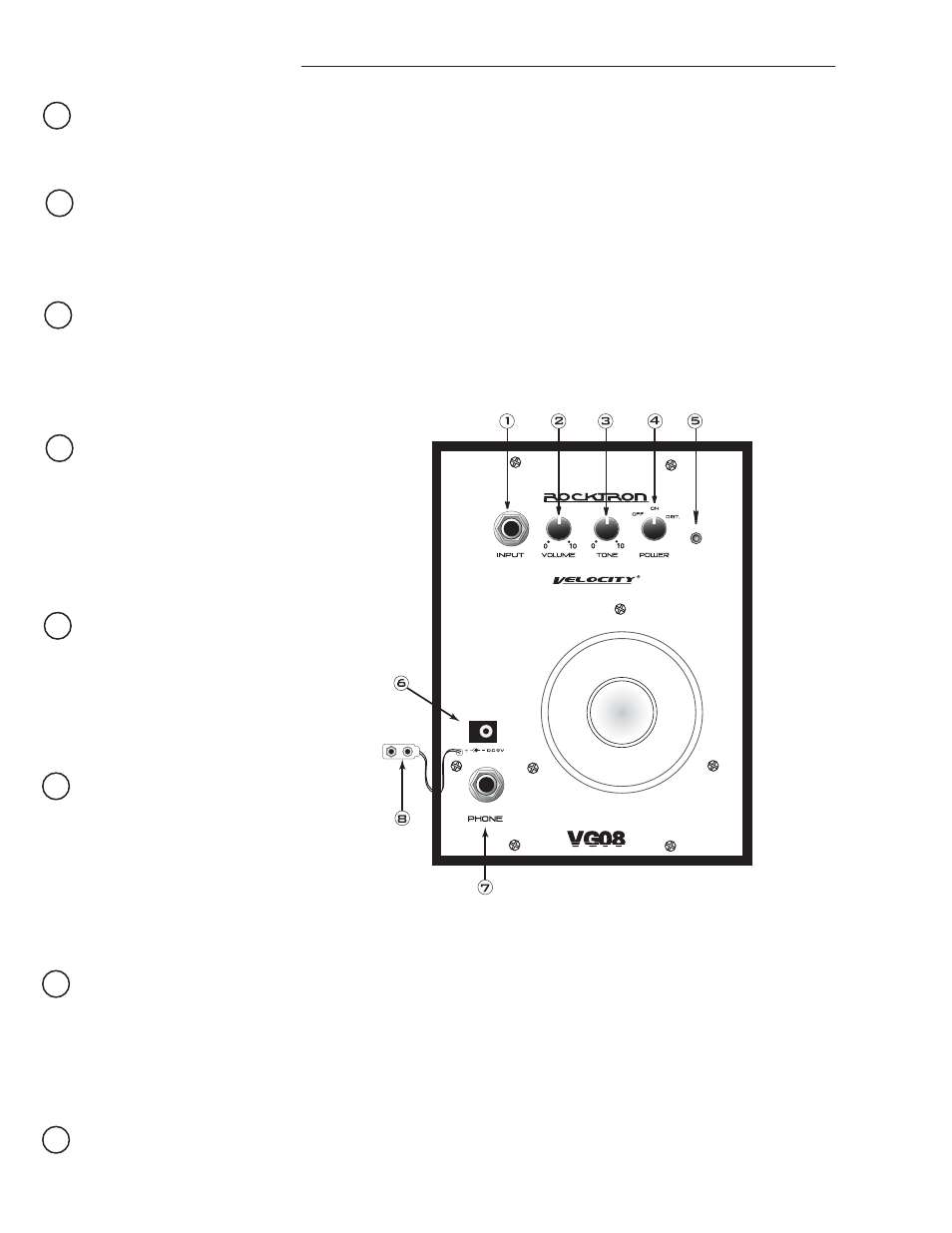 Descriptions | Rocktron Velocity VG08 User Manual | Page 4 / 4