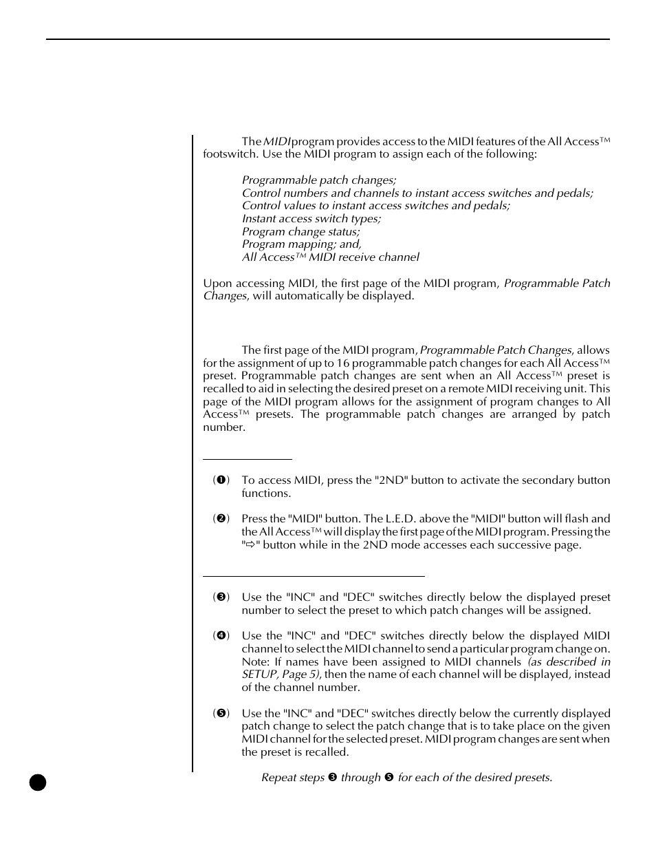 Midi | Rocktron All Access User Manual | Page 33 / 77