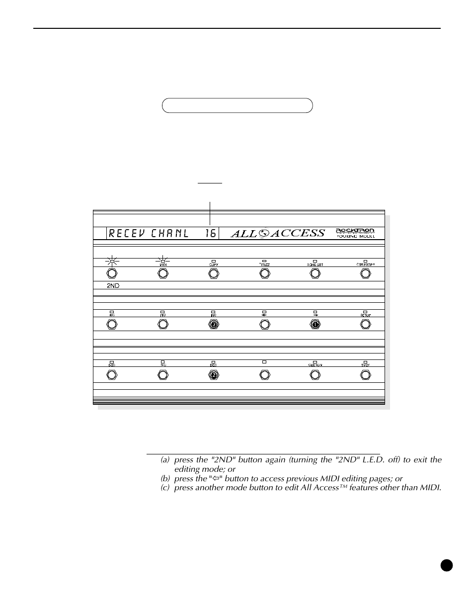 Recev chanl 16 | Rocktron All Access User Manual | Page 46 / 77