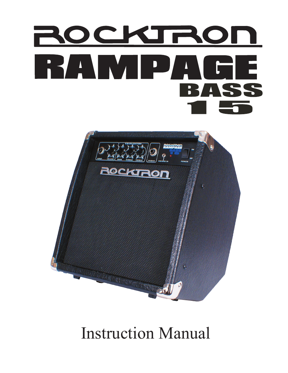 Rocktron BASS15 User Manual | 8 pages