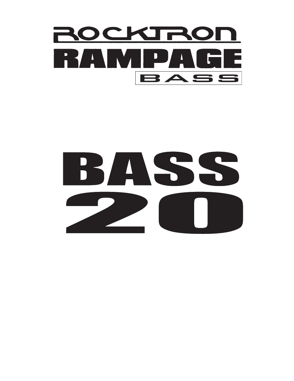 Rocktron BASS20 User Manual | 8 pages