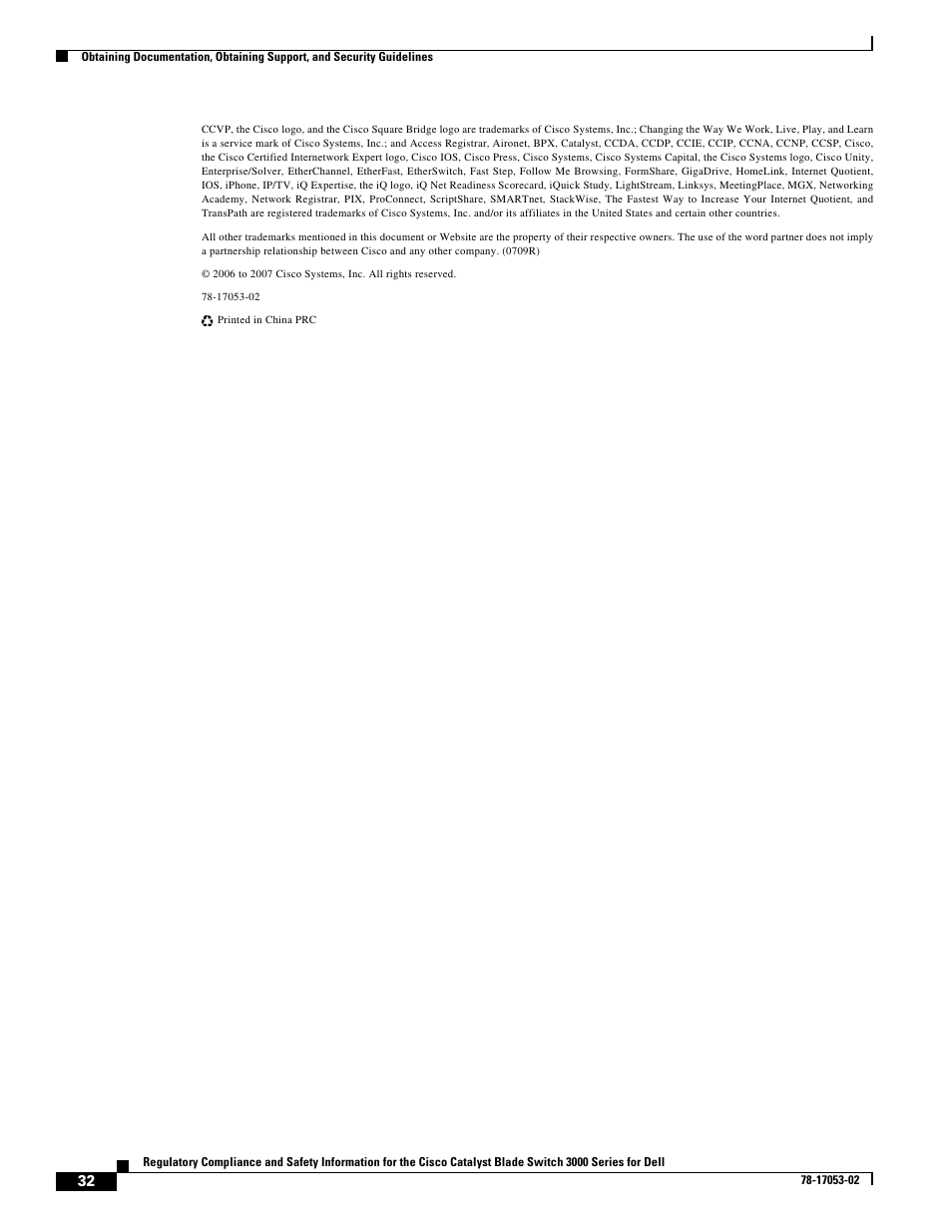 Cisco 3000 Series User Manual | Page 32 / 32