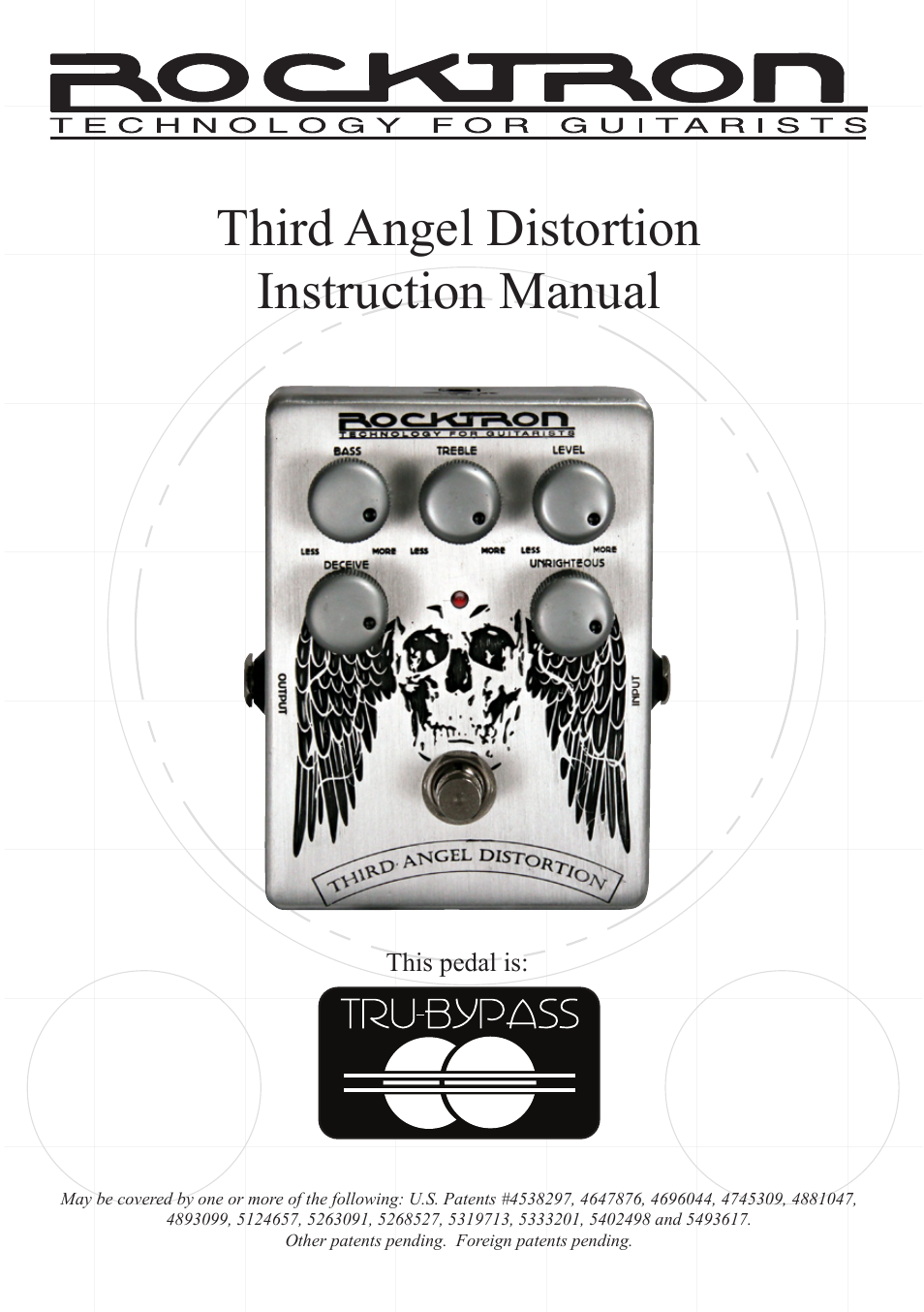 Rocktron Third Angel Distortion User Manual | 9 pages