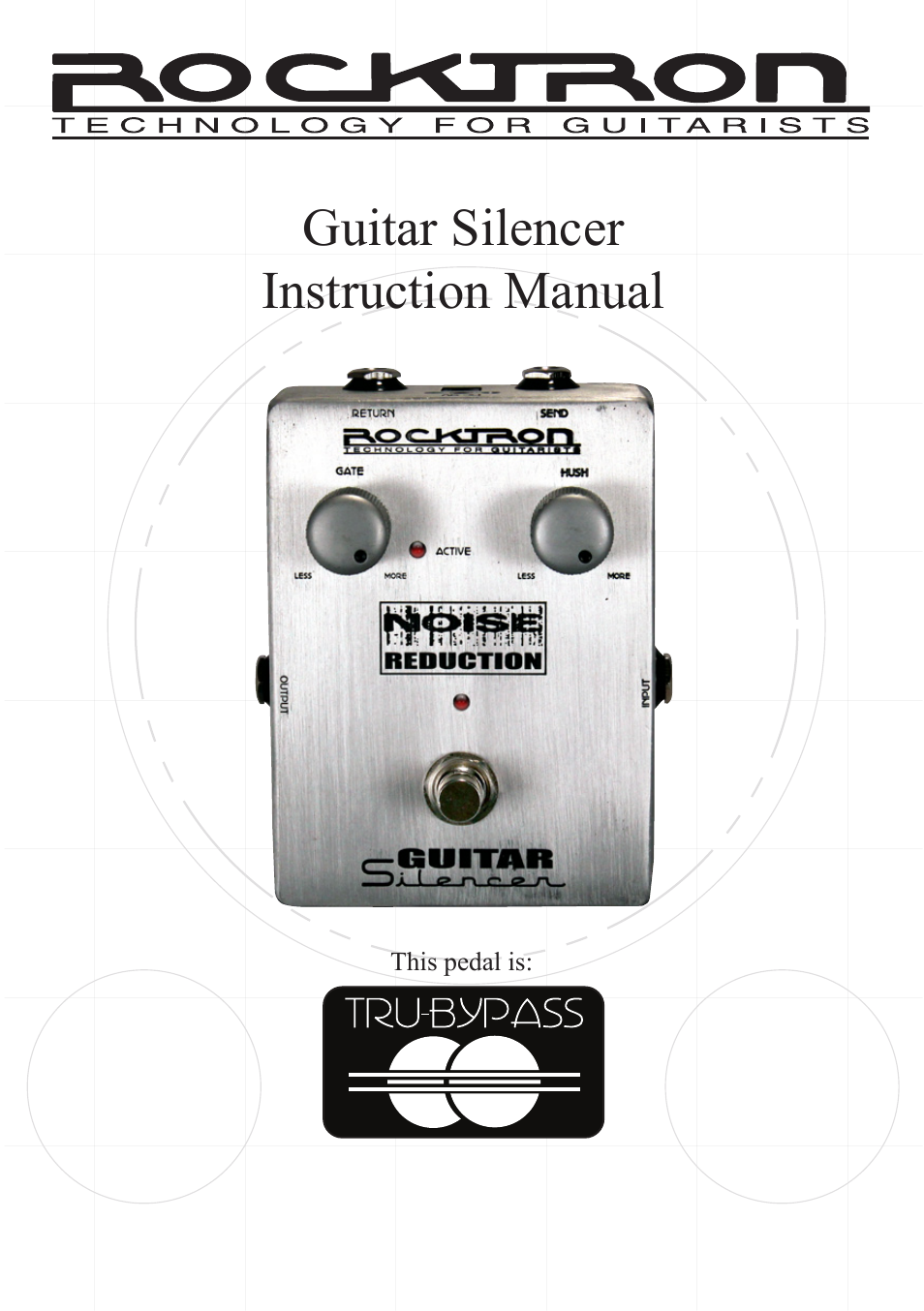 Rocktron Guitar Silencer User Manual | 12 pages