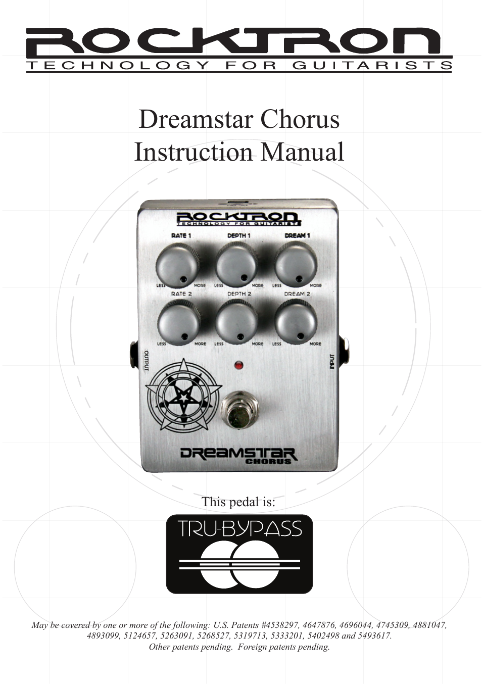 Rocktron Dreamstar Chorus User Manual | 9 pages