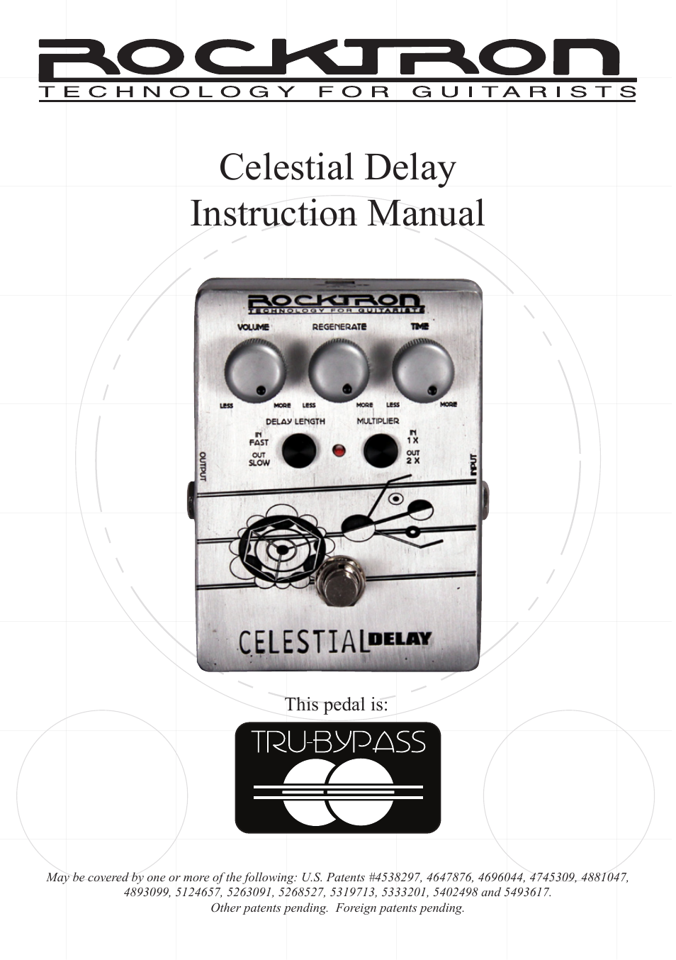 Rocktron Celestial Delay User Manual | 9 pages